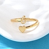 Brass Cuff Rings for Women RJEW-U044-E-2