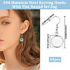 60Pcs 304 Stainless Steel Earring Hooks STAS-BBC0009-93A-2