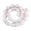 Baroque Natural Nucleated Pearl Keshi Pearl Beads Strands PEAR-S020-F08-01-2