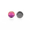 Transparent K9 Glass Cabochons GGLA-S053-8mm-111-4