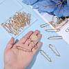 30Pcs Alloy Brooch Findings FIND-SC0022-86-3