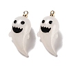 Halloween Opaque Resin Pendants RESI-B010-04D-1