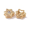 Brass Micro Pave Clear Cubic Zirconia Charms KK-G420-07G-3