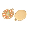 304 Stainless Steel & Enamel Pendants RB-CBA5A59-03G-03-2