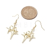 Star Brass Earrings EJEW-JE06114-4