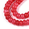 Dyed Natural White Jade Beads Strands X-G-T139-59A-05-3