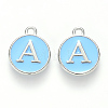 Platinum Plated Alloy Enamel Charms LS-ENAM-S118-04A-P-1