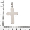 304 Stainless Steel Rhinestone Pendants STAS-G346-47C-P-3