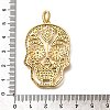 Brass Micro Pave Cubic Zirconia Pendants KK-U055-08G-01-3