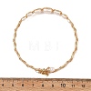 Natural Cultured Freshwater Pearl Rice Graduated Beaded Wire Wrapped Brass Cuff Bangles for Women BJEW-JB14302-4
