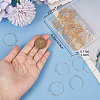 100Pcs 316 Surgical Stainless Steel Wine Glass Charms Rings STAS-BBC0003-17B-3