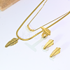 Women's Stainless Steel Earrings & Necklaces & Rings Sets TF8772-4
