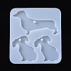Dog Pendant Silhouette Silicone Molds DIY-I026-12-1