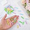 40Pcs 4 Colors Alloy Cord End FIND-GF0008-47B-7