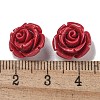 Synthetic Coral Dyed Carved Beads SHEL-I001-05D-4