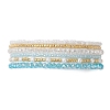 Glass Seed Bead & Shell Pearl & Glass Beads Multi-strand Bracelets for Women BJEW-JB13079-3