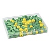 140Pcs 6 Styles Spray Painted Wooden Beads WOOD-FS0002-54-7