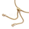2.5MM 304 Stainless Steel Curb Chain Slider Bracelet Making AJEW-JB01454-4