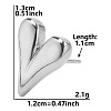 Stylish 304 Stainless Steel Heart Stud Earrings for Women IH1399-3-1