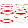 10Pcs Glass Seed Bead & Glass Stretch Bracelets ZB7764-1-1
