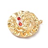 Brass Micro Pave Cubic Zirconia Enamel Pendants KK-L250-08G-03-2