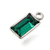 304 Stainless Steel Rhinestone Pendants STAS-Z125-12C-P-2