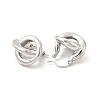Brass Interlocking Rings Kont Hoop Earrings for Women EJEW-E273-02P-2