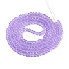 Baking Paint Transparent Glass Bead Strands GLAA-S031-4mm-25-2