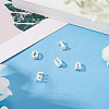 5Pcs 5 Styles 925 Sterling Silver Hollow Initial Beads STER-TA0001-55-5