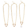 2Pcs Brass Necklaces NJEW-TAC0045-1