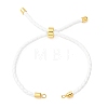 Adjustable Round Braided Microfiber Leather Cord Bracelet Making KK-CBAC260-01G-30-1