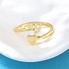 Brass Cuff Rings for Women RJEW-U044-V-2