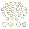   30Pcs 2 Colors Brass Bead Frames KK-PH0003-62-1