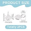 2Pcs 925 Sterling Silver Enamel Pendants STER-TA0001-60S-4