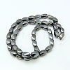 Non-Magnetic Synthetic Hematite Beads Strands G-E001-4-9x6mm-2