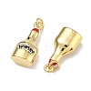 Brass Enamel Pendants LS-KK-Z153-15G-2