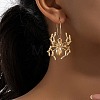 Alloy Hoop Earrings for Women EJEW-G404-01G-1