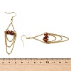Natural Red Jasper Dangle Earrings EJEW-JE07287-02-4