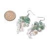 Natural Green Aventurine Earrings EJEW-TA00462-01-3