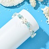Shell Pearl & Synthetic Turquoise & Natural Larimar Beaded Bracelets for Women BJEW-JB14111-2