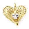 Brass Micro Pave Cubic Zirconia Pendants KK-S511-05C-G-1