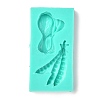 Chinese Cabbage and Pea Shape DIY Food Grade Silicone Molds DIY-J007-01E-2