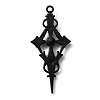 Siam Rhinestone Cross Pendant with Red Enamel ENAM-WH0001-06EB-04-2