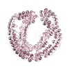 Baking Paint Transparent Glass Beads Strands GL-N005-02A-D03-2