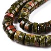 Natural Unakite Beads Strands G-T138-51-3