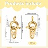 16Pcs Brass Spring Ring Clasps KK-PH0012-87-2