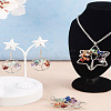 Fashewelry 6Pcs 3 Styles 7 Chakra Natural Mixed Gemstone Chip Bigs Pendants FIND-FW0001-36-30