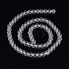 Transparent Glass Bead Strands X-GLAA-R095-10mm-15-2