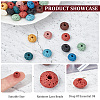 200Pcs 10 Colors Natural Lava Rock Beads G-AR0005-23-4