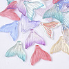 Transparent Spray Painted  Glass Pendants GLAA-S190-009A-1
